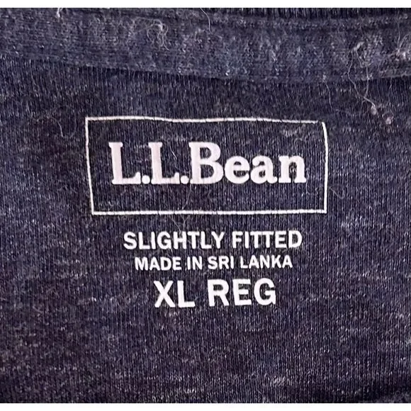 L.L. Bean Raglan Long-Sleeve Tee – Men’s XL - Picture 2 of 3